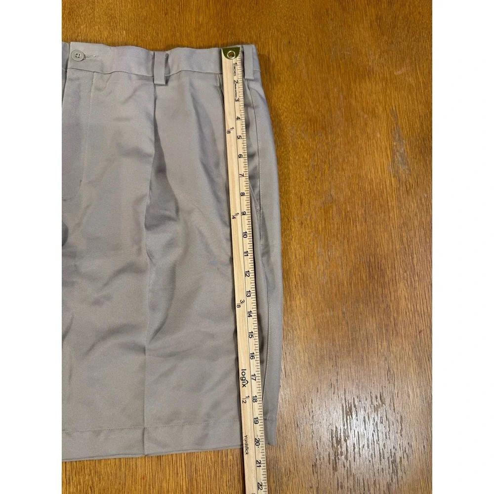 Nike Golf Shorts Men's 38 Khaki Flat Front Performance Dri-Fit Pickleball Tennis